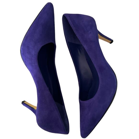 Lord & Taylor purple suede-style pumps 2.5” heel size 7 - Picture 5 of 13